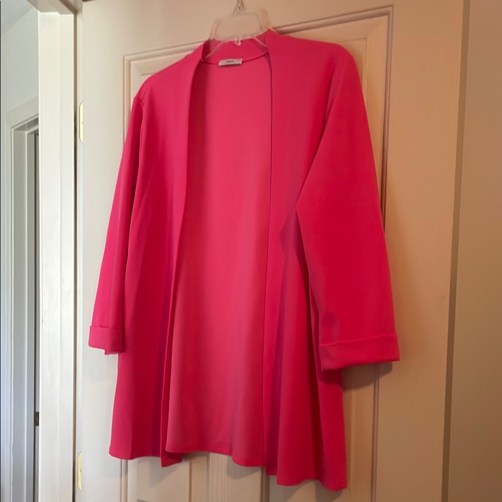 Women's Pink Open Front Jacket